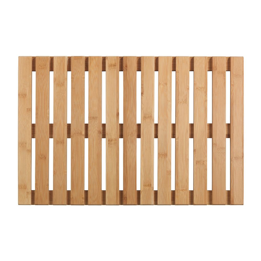 Tapete de bambu para uso interno e externo, 60 x 40 cm