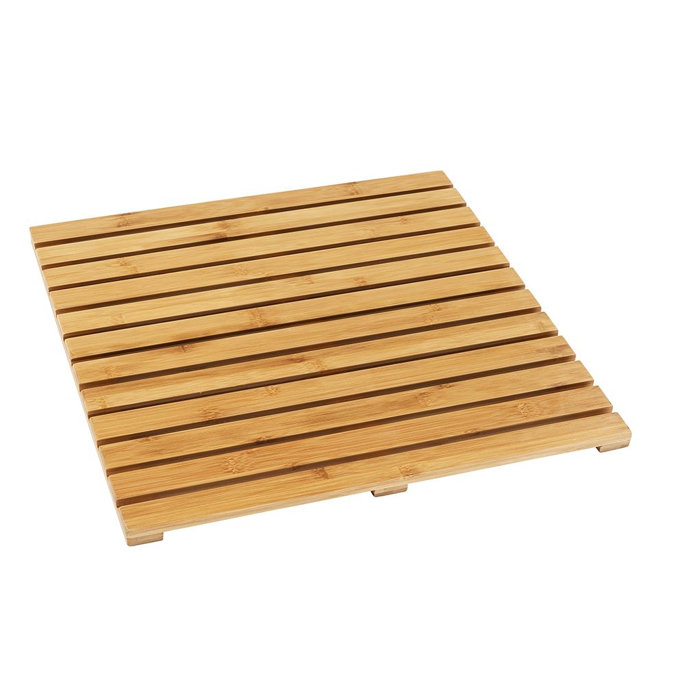 Tapete de bambu para uso interno e externo, 50 x 50 cm