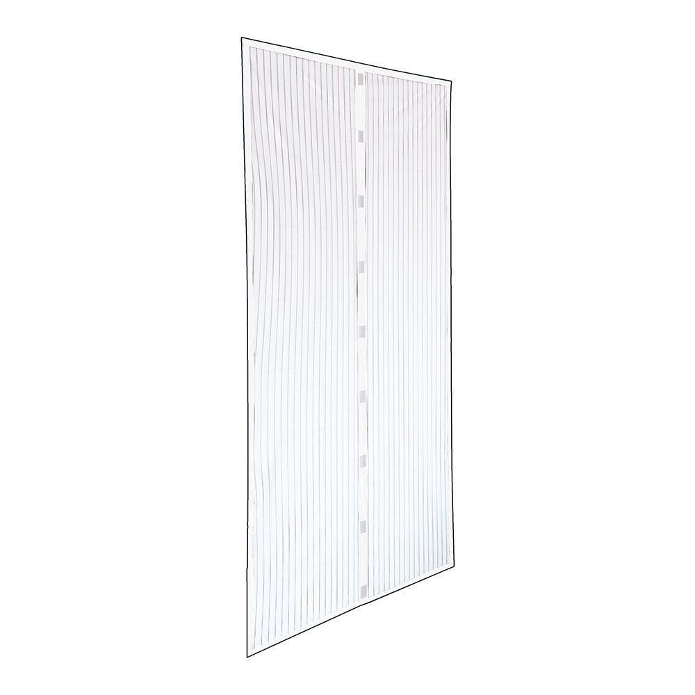 Mosquiteiro com moldura magnética, branco, 120 x 160 cm, 2 peças de 60 x 160 cm