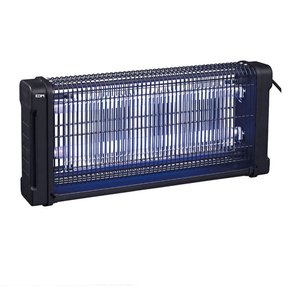 Mata-insetos elétrico profissional, preto, 2 x 10 w, 80 m², 43,7 x 10 x 26,5 cm 340°