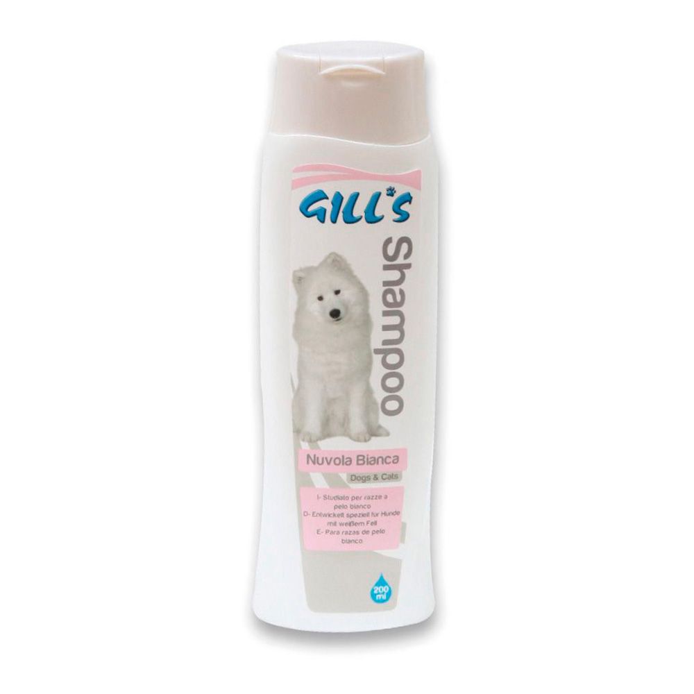 CHAMPÔ PARA ANIMAIS DE ESTIMAÇÃO DE PELO BRANCO, 200 ml