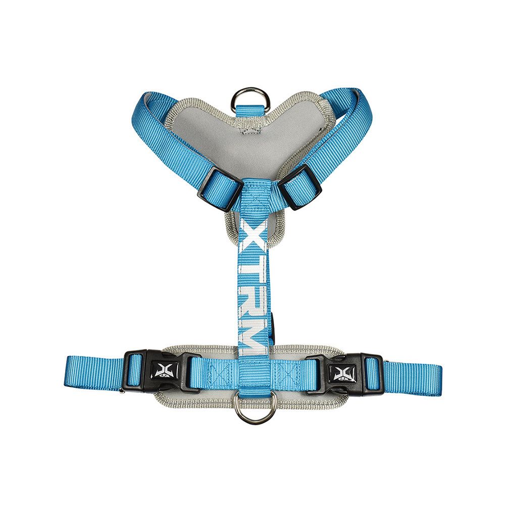 Arnês x-trm cronos neon flash azul, tamanho p 15 mm x 35-60 cm