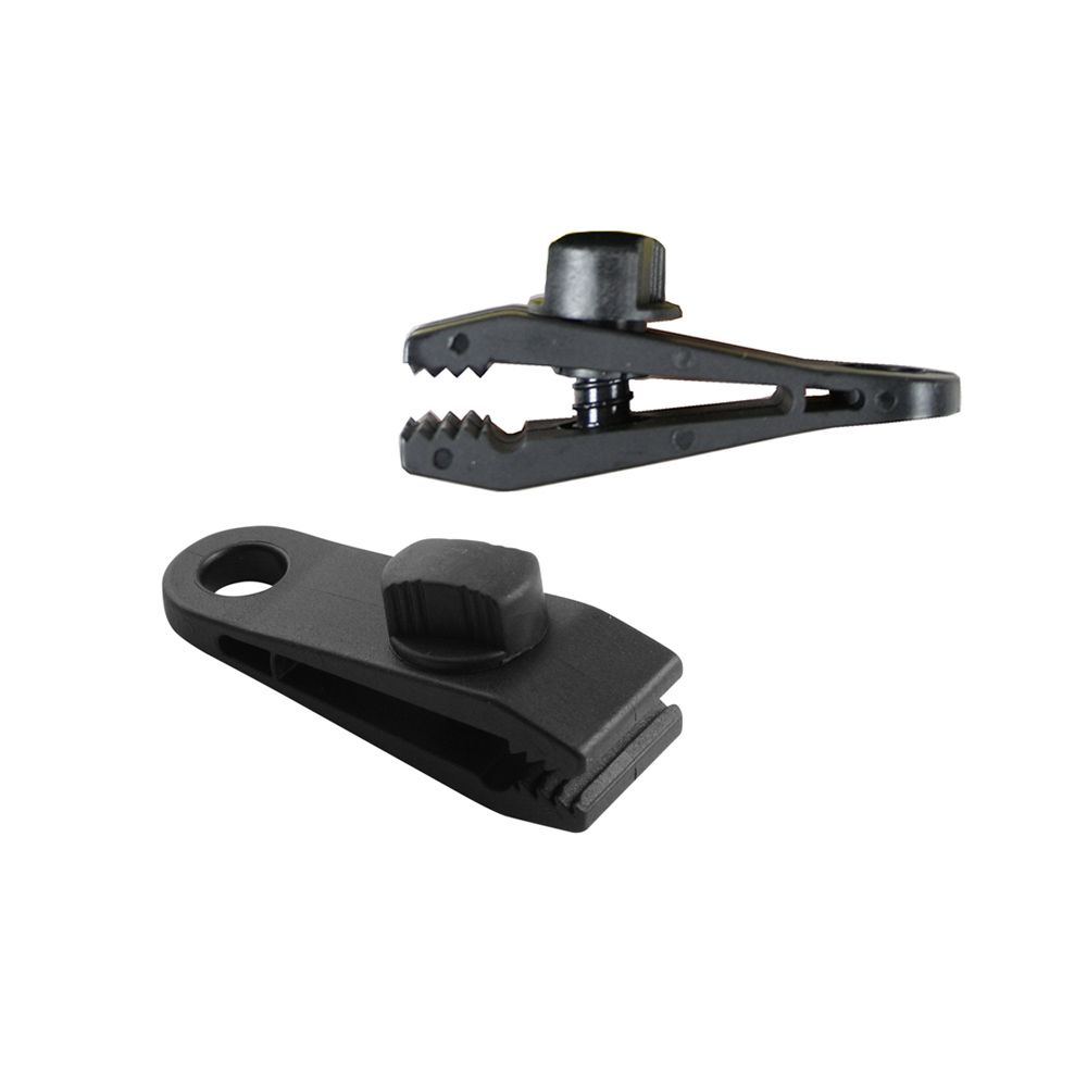 Conjunto de 4 grampos tipo braçadeira para fixação de toldos e lonas. ø0,27x8x3cm benson