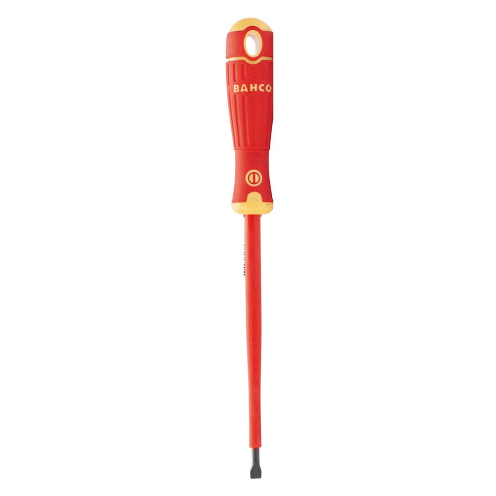 Chave de fendas ponta chata bahcofit vde isolada 1 x 5,5 x 125 mm