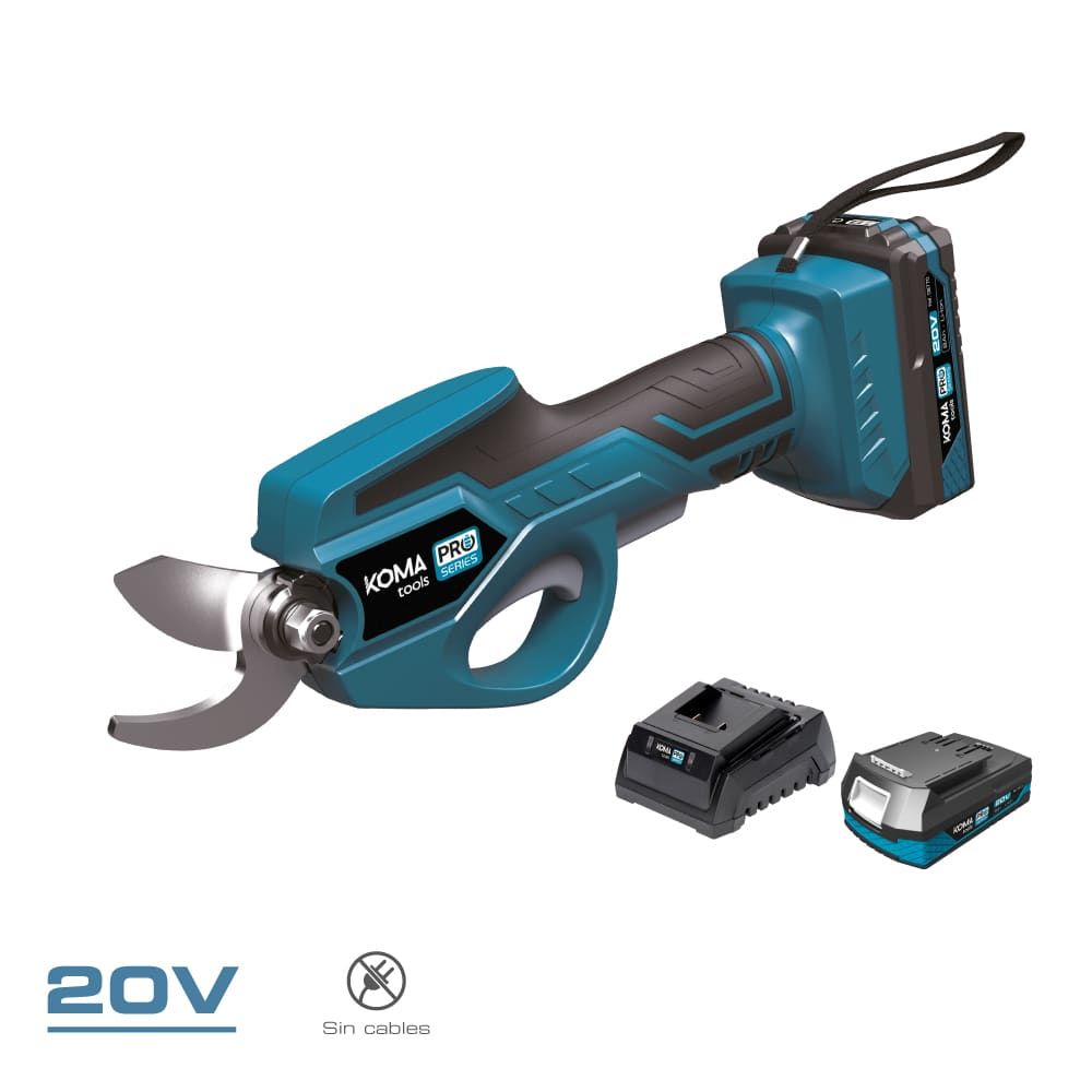 Kit tesoura de poda 20 v com bateria e carregador