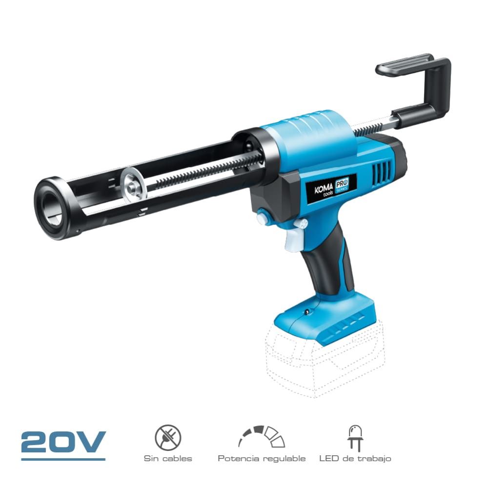Pistola de silicone 20 v