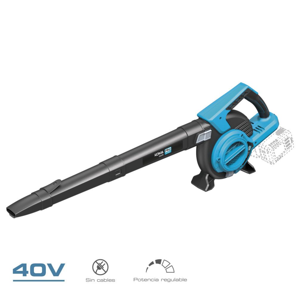 Soprador/aspirador/triturador brushless 40v sem baterias nem carregador