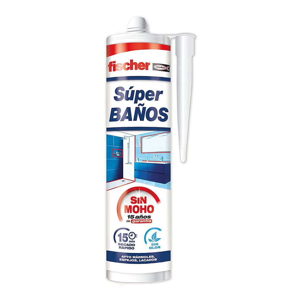 Super wc silicone branco anti-fungos 280 ml
