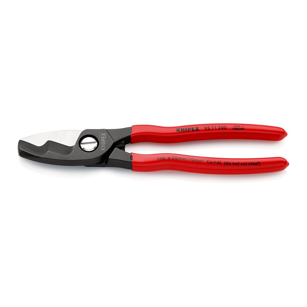 Tesoura para descarnar cabos com fio de corte 200 mm ø20 mm / 70 mm²