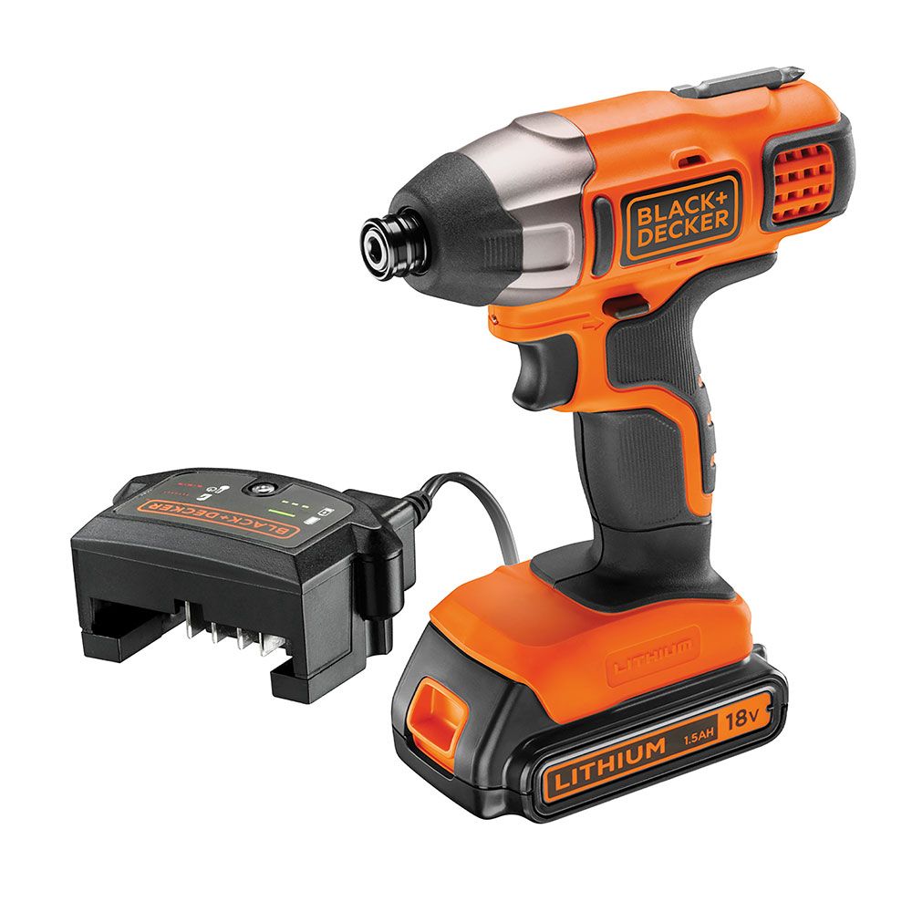 Kit parafusadeira de impacto 18 v ¼ pol com bateria 2.0ah e carregador