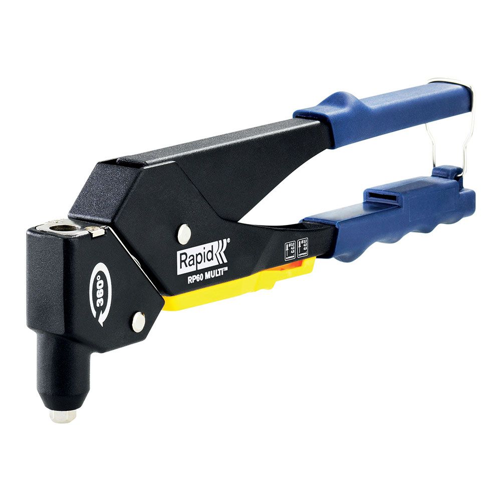 Rebitadora manual rp60 cabeçal giratório multi