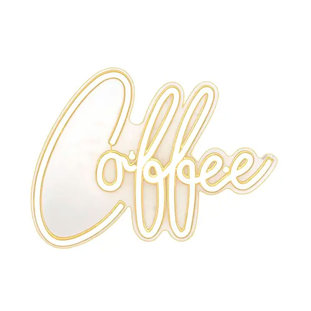 Luz led neon decorativa coffee, 40 x 31 x 1,5 cm