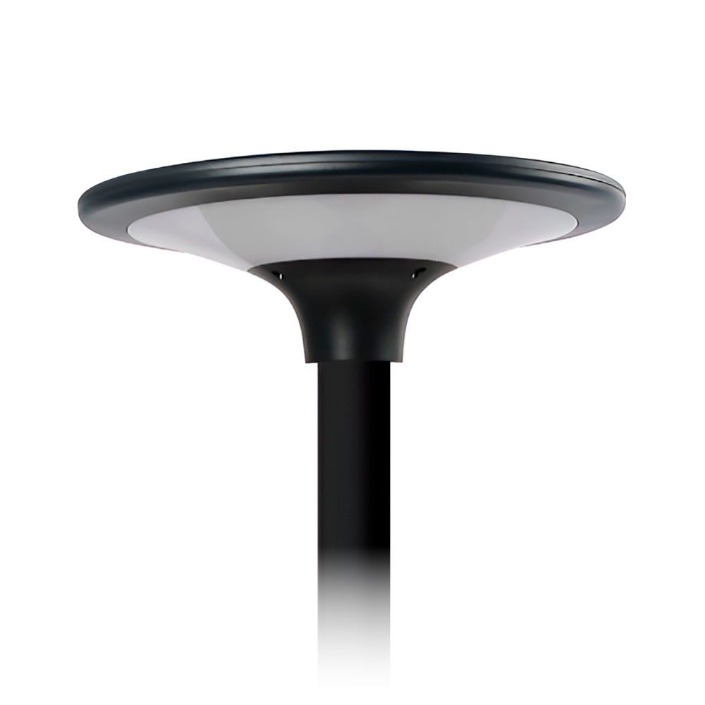 Luz solar led preta, ip65, 20 w 2300 im 4000 k