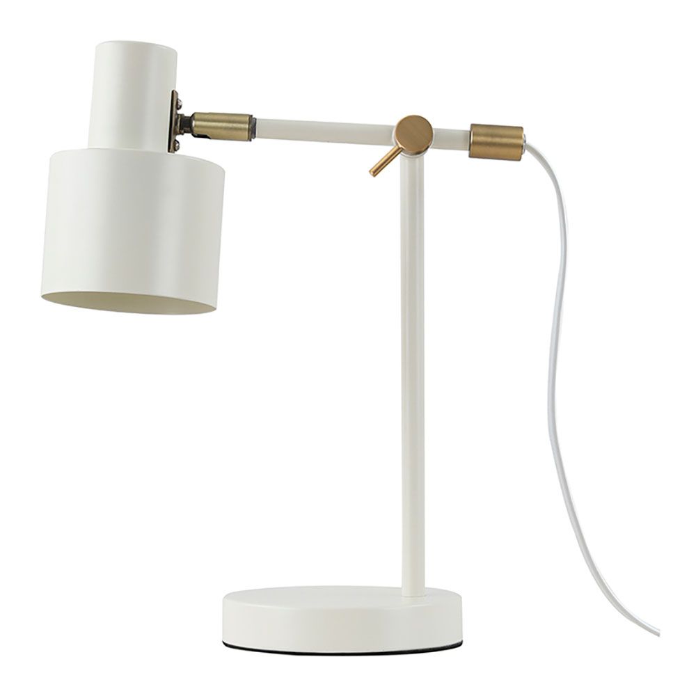 Candeeiro de mesa serantes, 1xe27, cor branco sujo, 300 x 140 x 351 mm