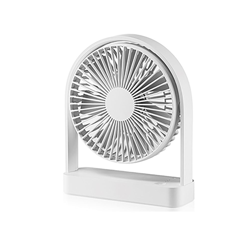 Ventilador de mesa recarregável branco 2000 mah, 173 x 56 x 209 mm
