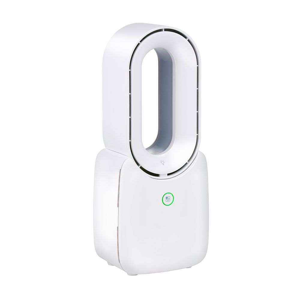 Ventilador de mesa recarregável por usb sem pás, 3 velocidades 12,4 x 9 x 30 cm