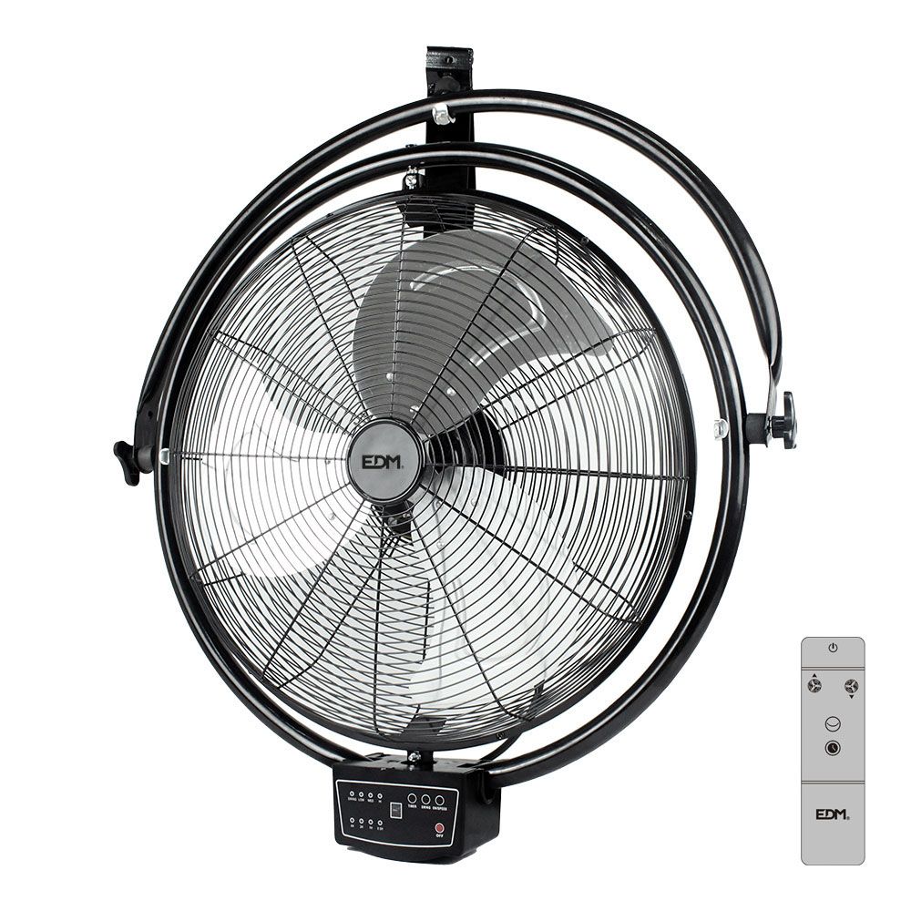 Ventoinha industrial de parede e teto, potência de 120 w, 64,9 db, pás de ø50 cm