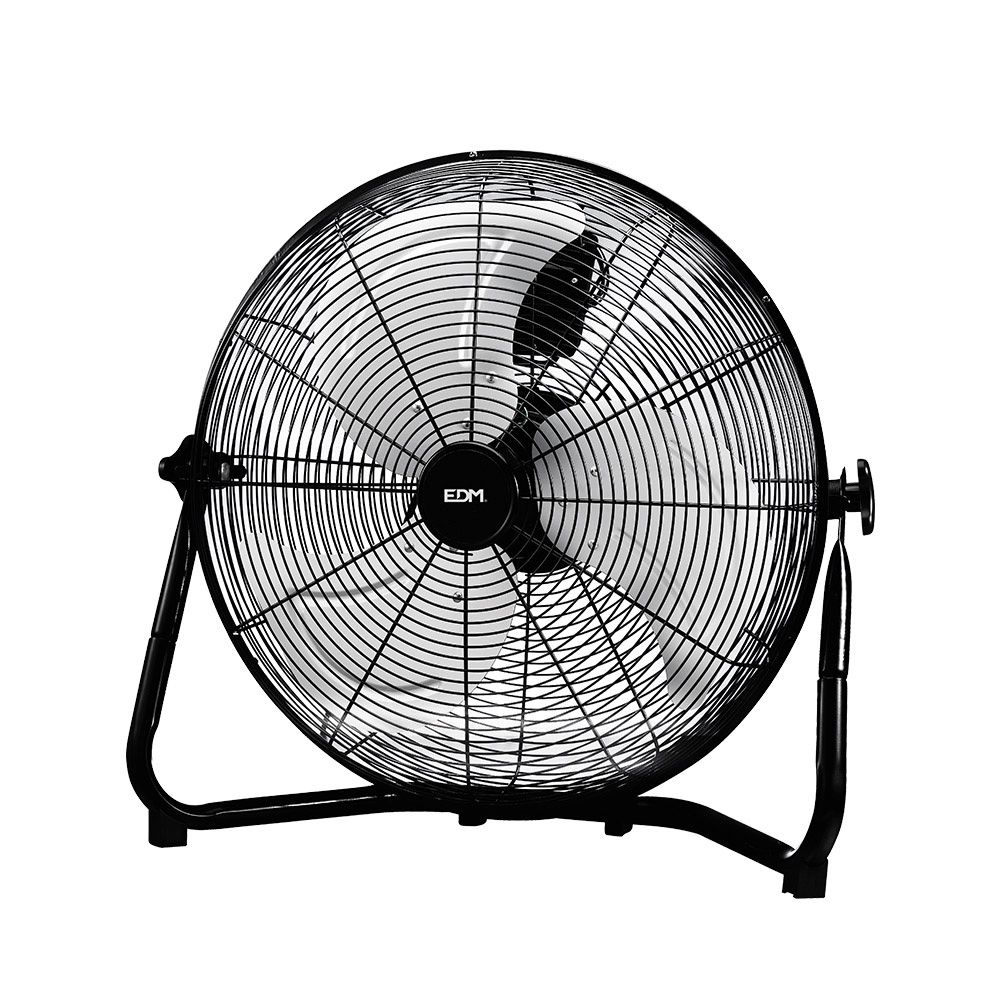 Ventoinha industrial de chão. cor preto. potência: 100w, 64,7 db, pás: ø45 x 54 cm