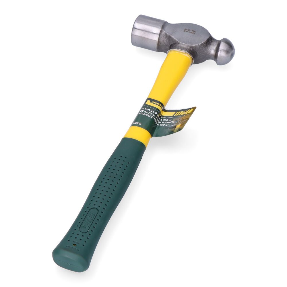 Martelo bola com cabo de fibra de vidro, 800 g