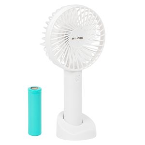 44-504 Ventoinha de mão 11cm - Usb + bateria - branca -