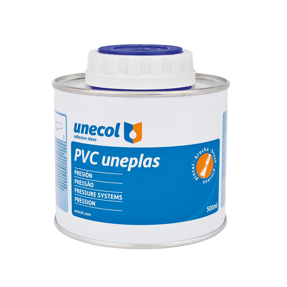 Adesivo pvc uneplas com pincel 500 ml