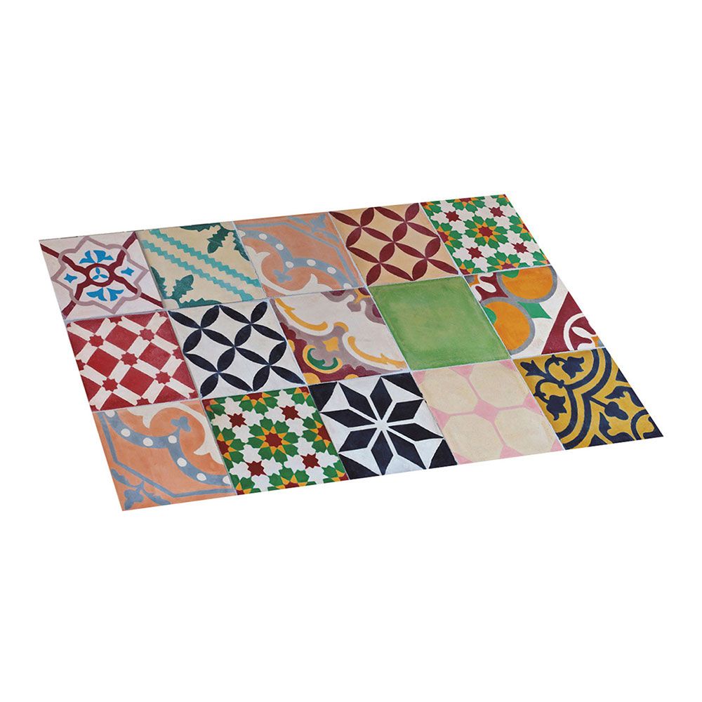 Tapete vinílico cor mosaico 45 x 75 cm
