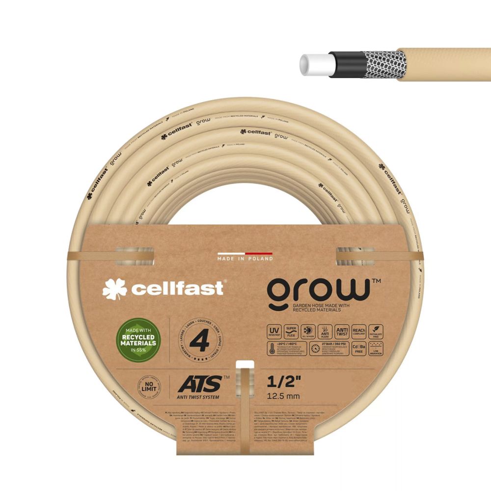 Mangueira de jardim grow ø12,5 mm, ½ pol, 25 m