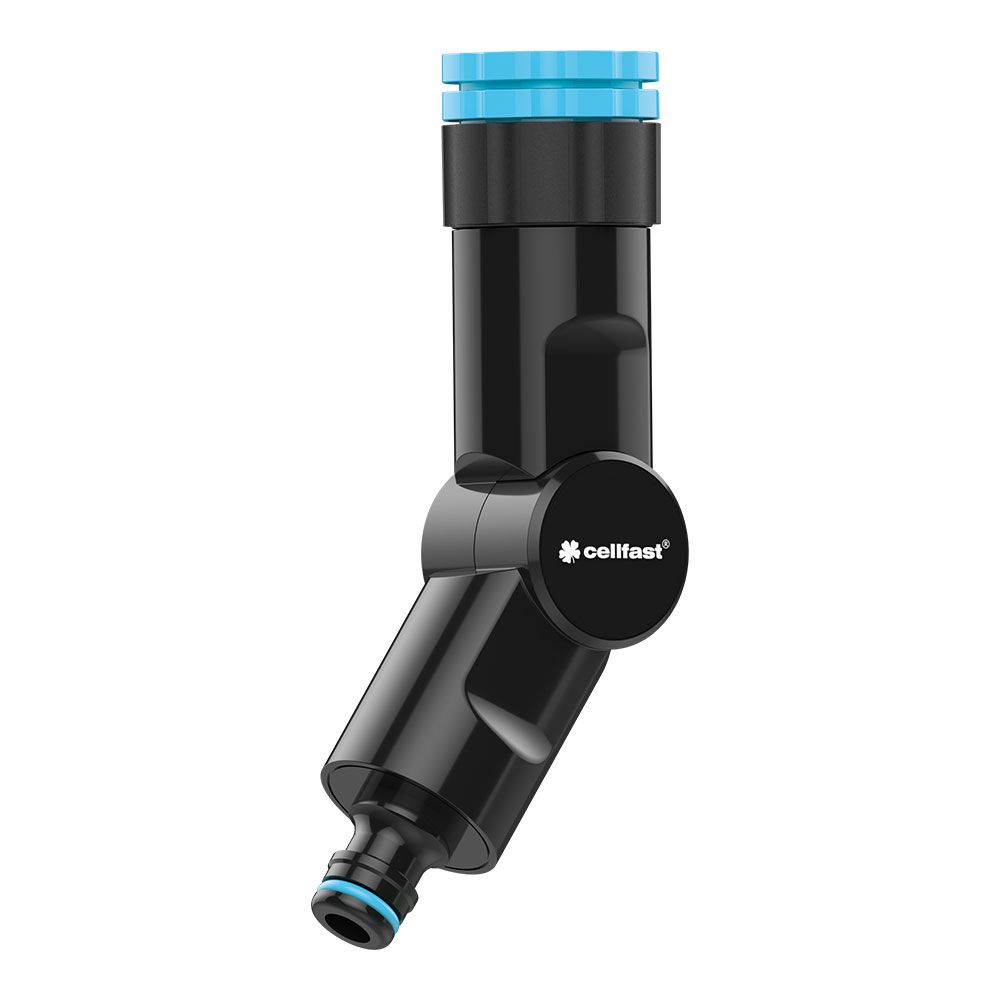 Conector angular multifuncional com rosca fêmea, energo 6 bar, ½ pol - ¾ pol - 1 pol, blister