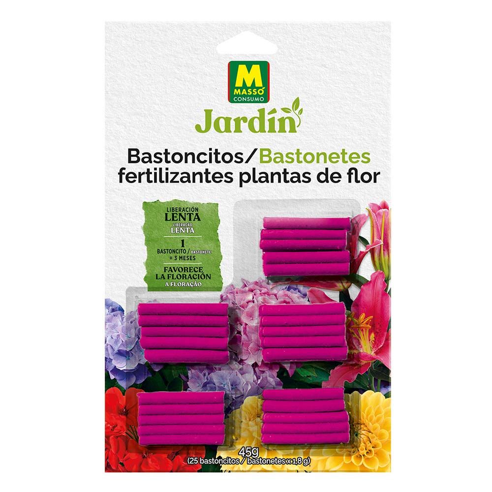 Fertilizantes em bastões para plantas com flores, 25 un