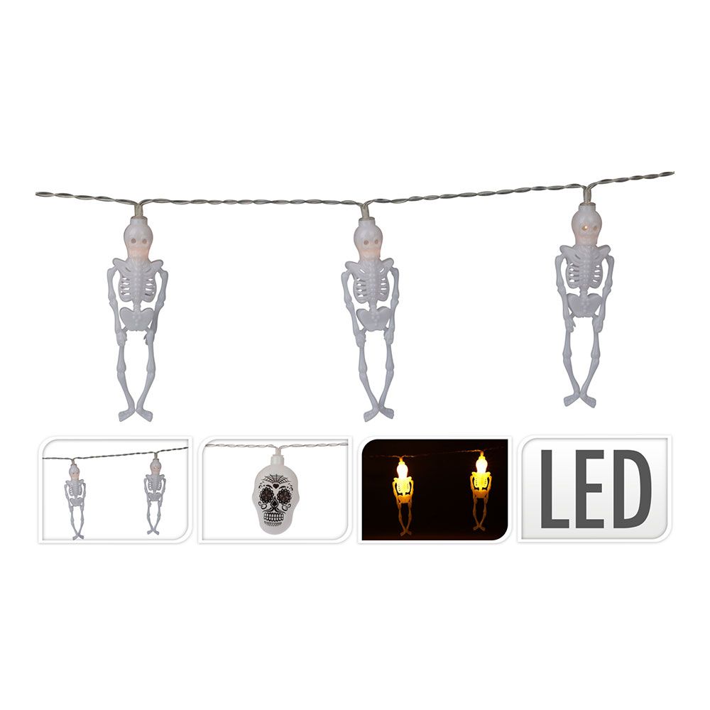 Grinalda halloween 10 leds 2 pilhas aa