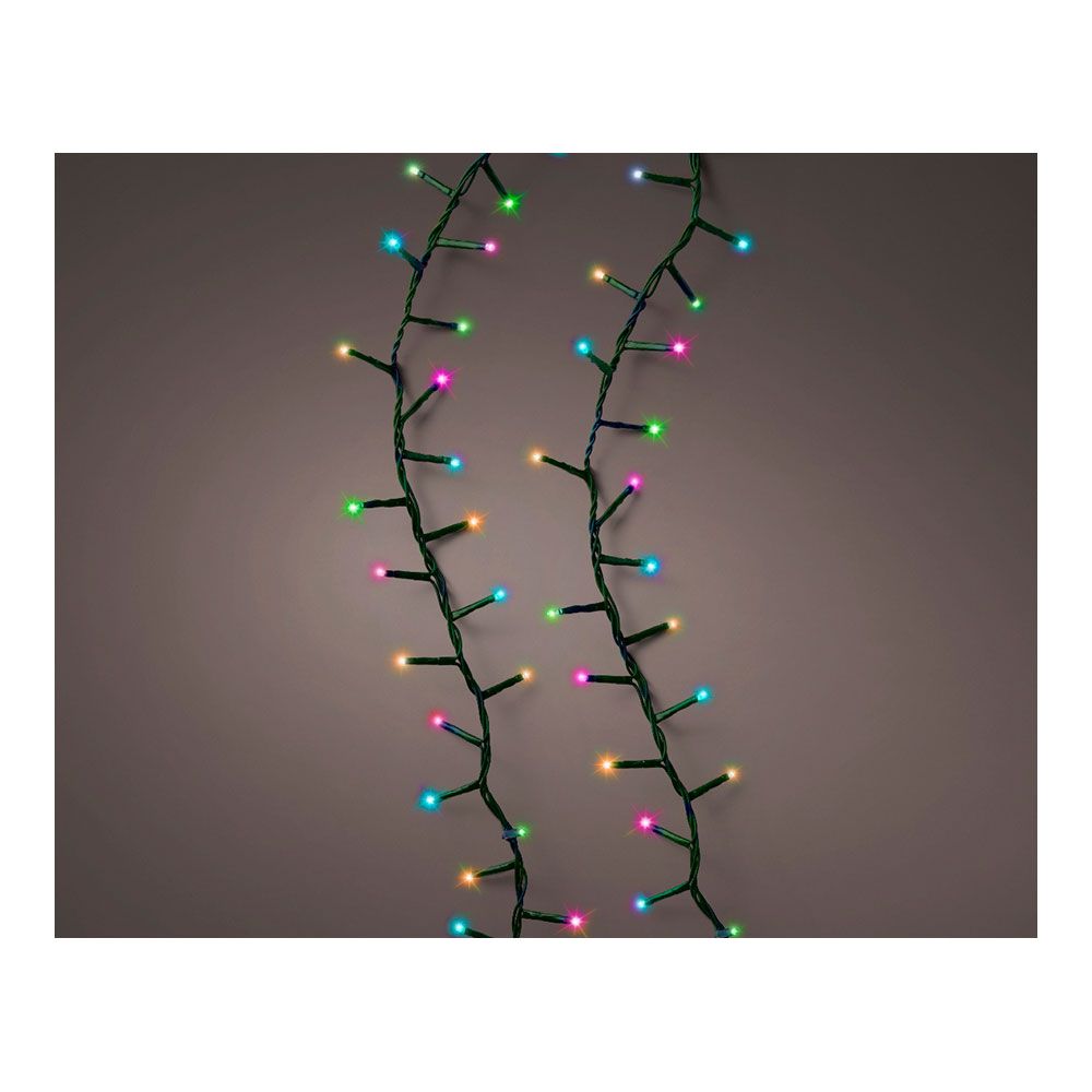 Grinalda led compact 750 leds, multifunções, multicor tons pastel, exterior, 16 m