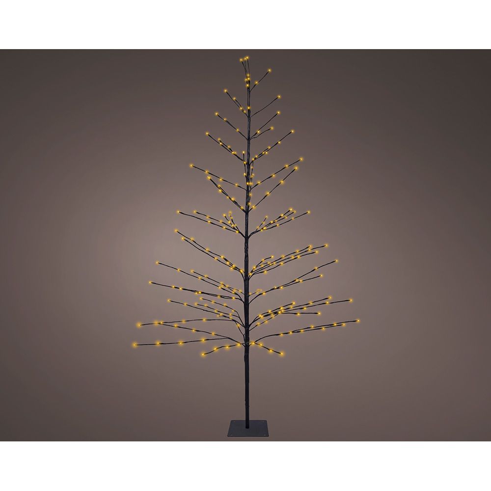 Árvore iluminada 232 leds de branco quente 1,80 m