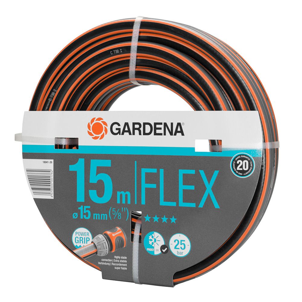 Mangueira de rega flex ø15 mm, 5/8 pol, 15 m