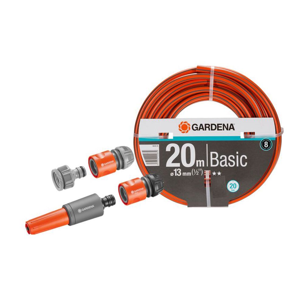 Kit de mangueira para rega basic ø13 mm, ½ pol, 20 m