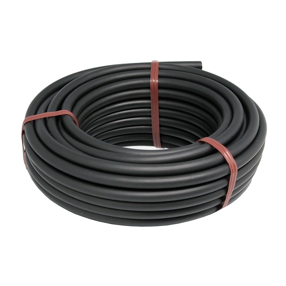 Tubo de irrigação por gotejamento preto, ø4 mm, rolo de 15 m
