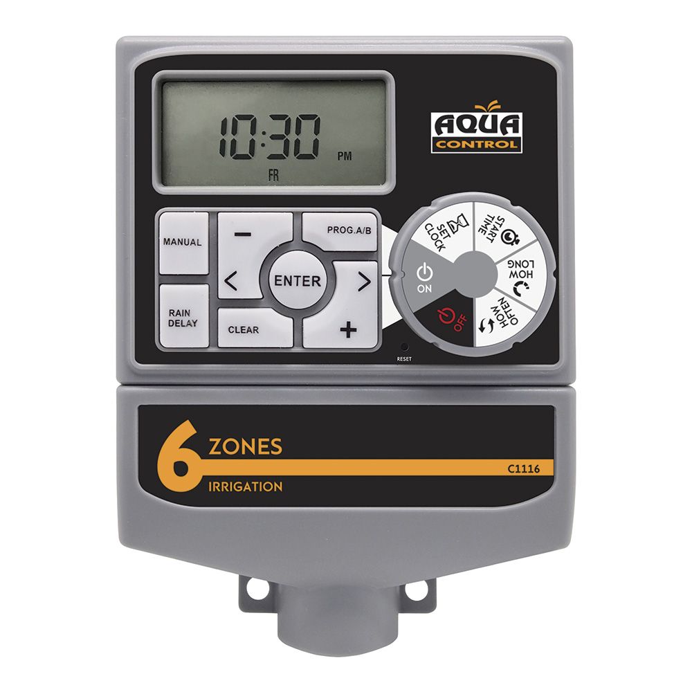 Controlador eletrônico de irrigação access de 6 zonas