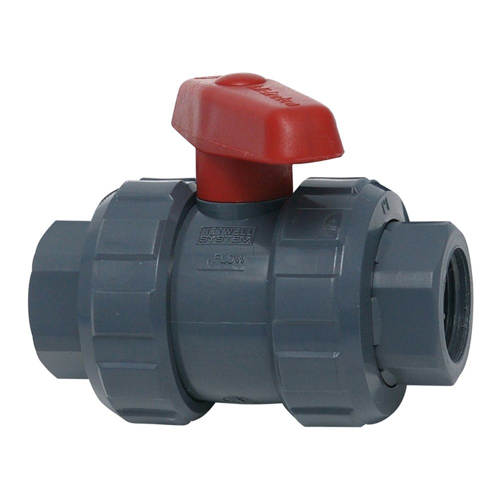 Válvula de esfera de pvc de ½ pol