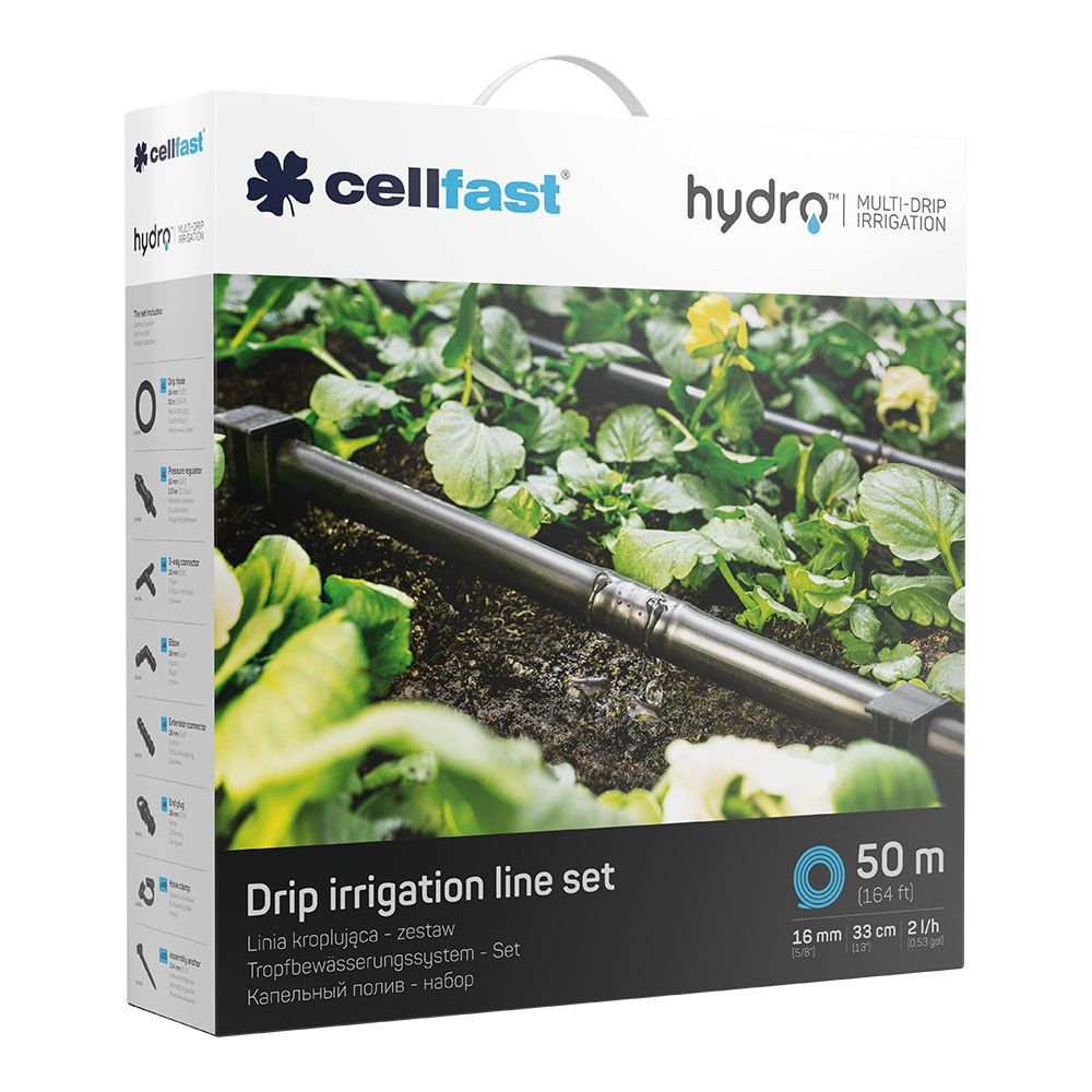Kit de irrigação por gotejamento hydro 50 m