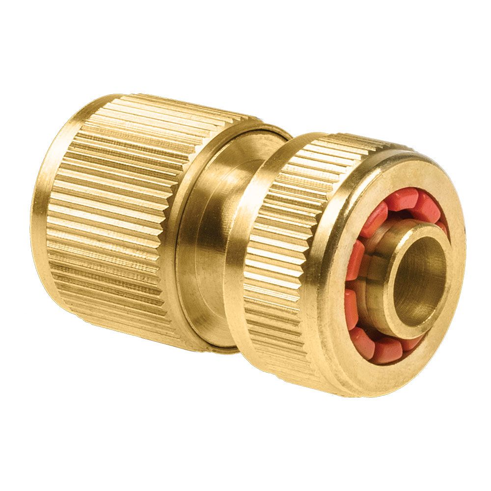 Conexão rápida de latão para mangueira brass, 6 bar, ½ pol - 5/8 pol, blister