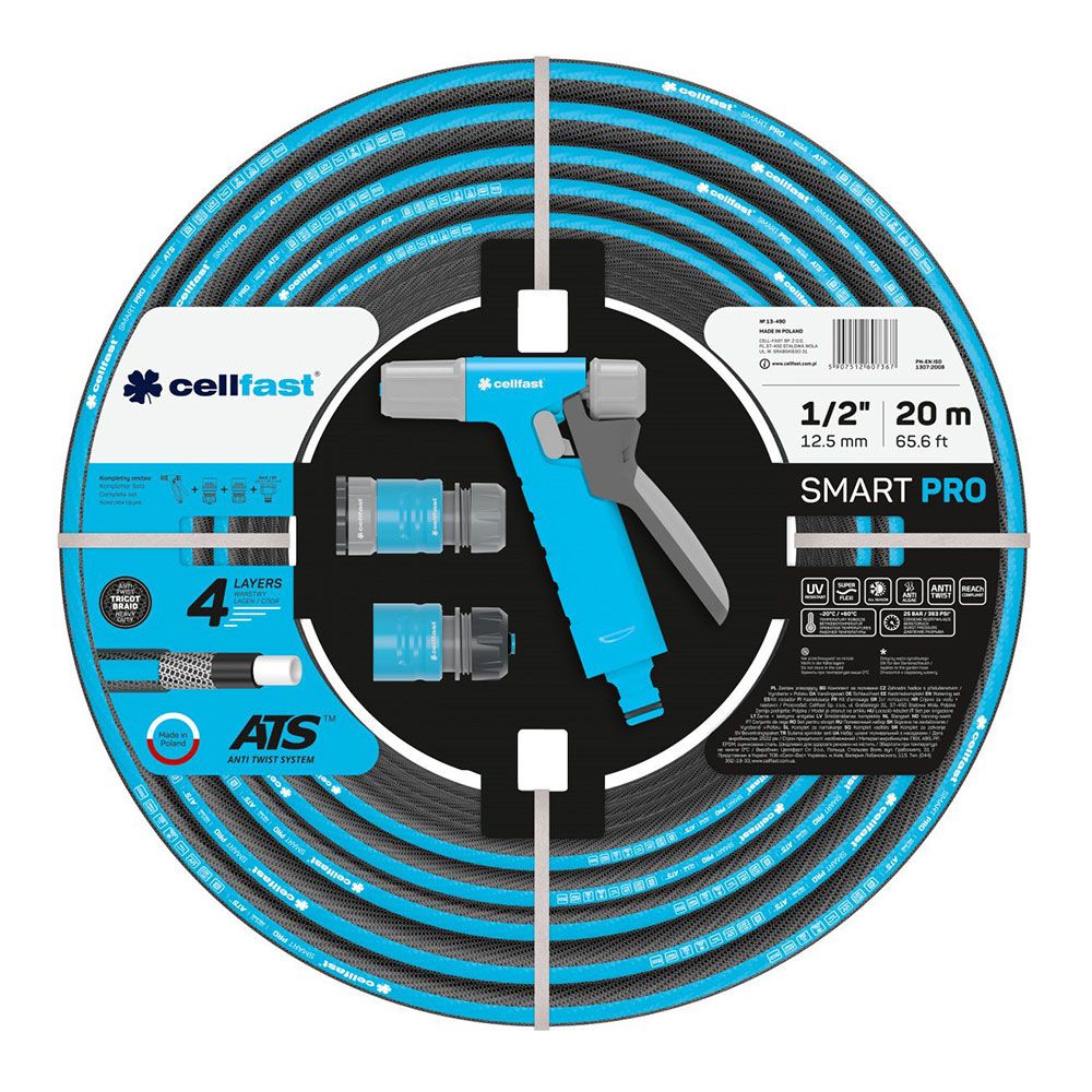 Kit mangueira para rega smart pro ø12,5 mm, ½ pol, 20 m