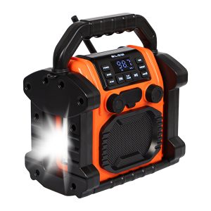 RA14 Rádio portátil am/fm - retro - BT - Painel solar, 220v, bateria, pilhas ( não incl)