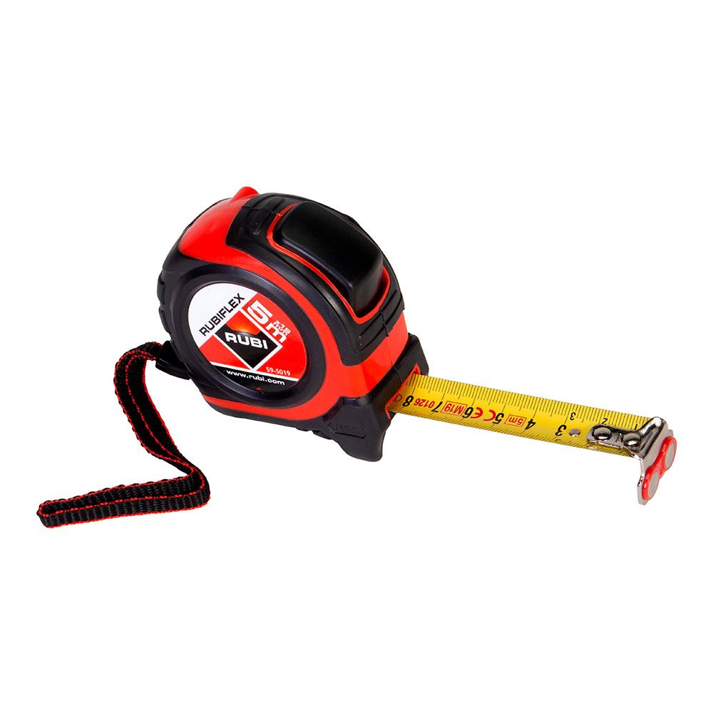 FITA MÉTRICA RUBIFLEX 5 m x 19 mm