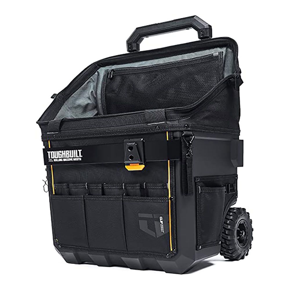 Saco de ferramentas massive mouth xl com rodas, com sistema cliptech, 45,7 x 35,5 x 49,5 cm