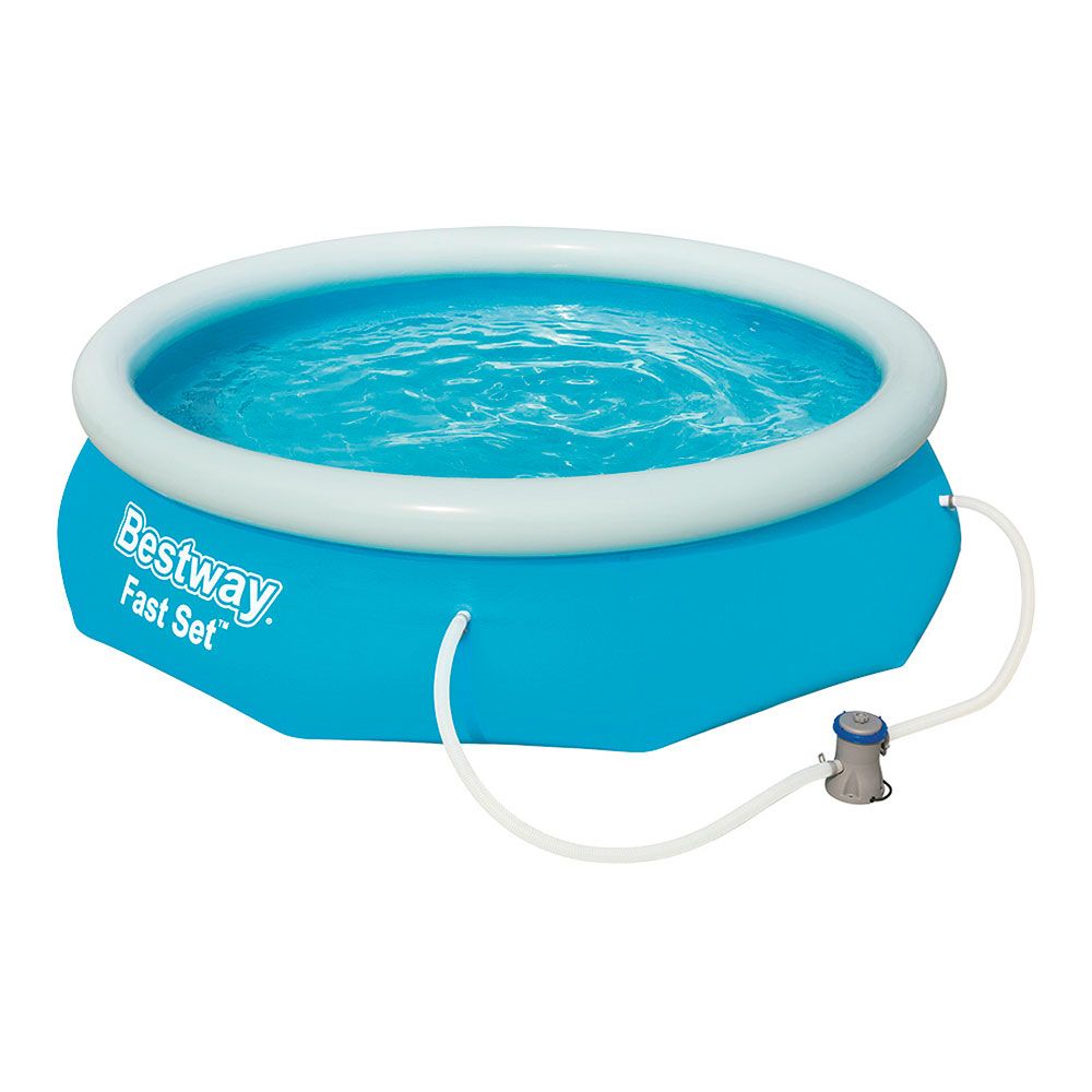 Piscina inflável redonda fast set, com bomba de filtro, ø305 x 76 cm