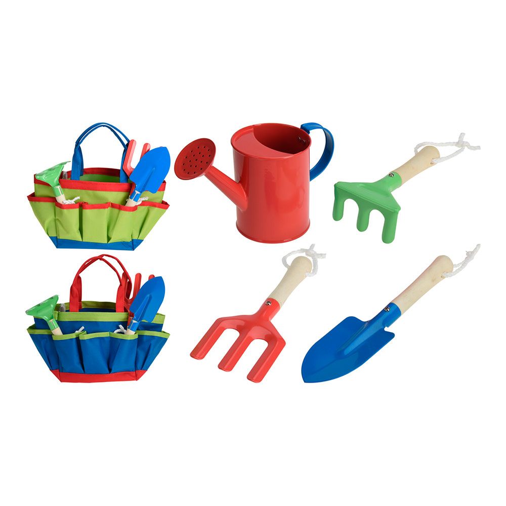 Kit de 5 ferramentas de jardinagem para crianças