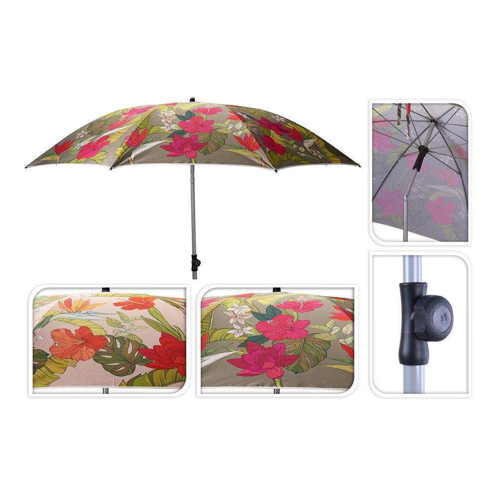 Para-sol de praia de flores, modelos variados, ø200 x 180 cm