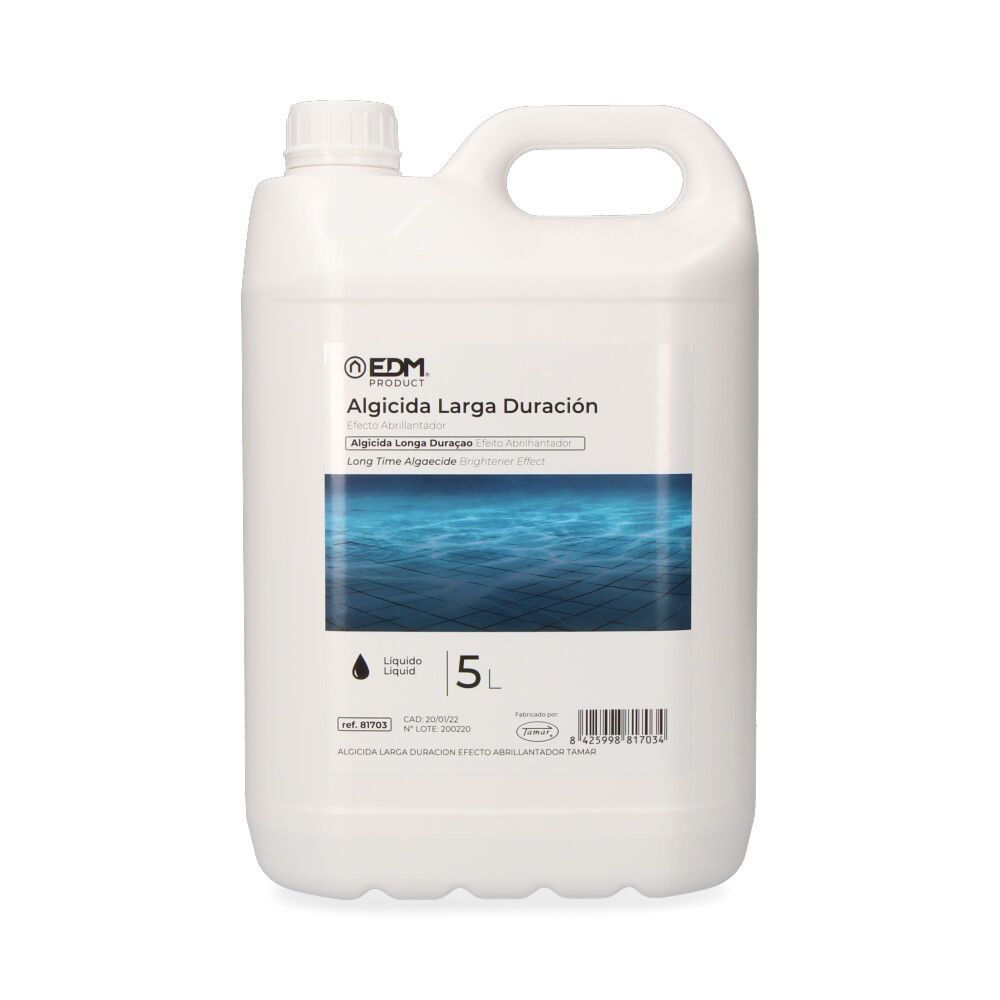 Algicida de longa duração efeito abrilhantador 5 l