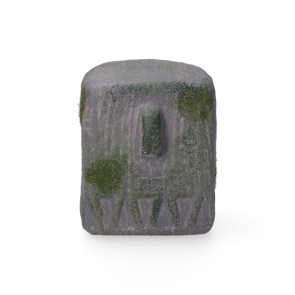 Estatua cinzento 9 x 8 x 9,5 cm
