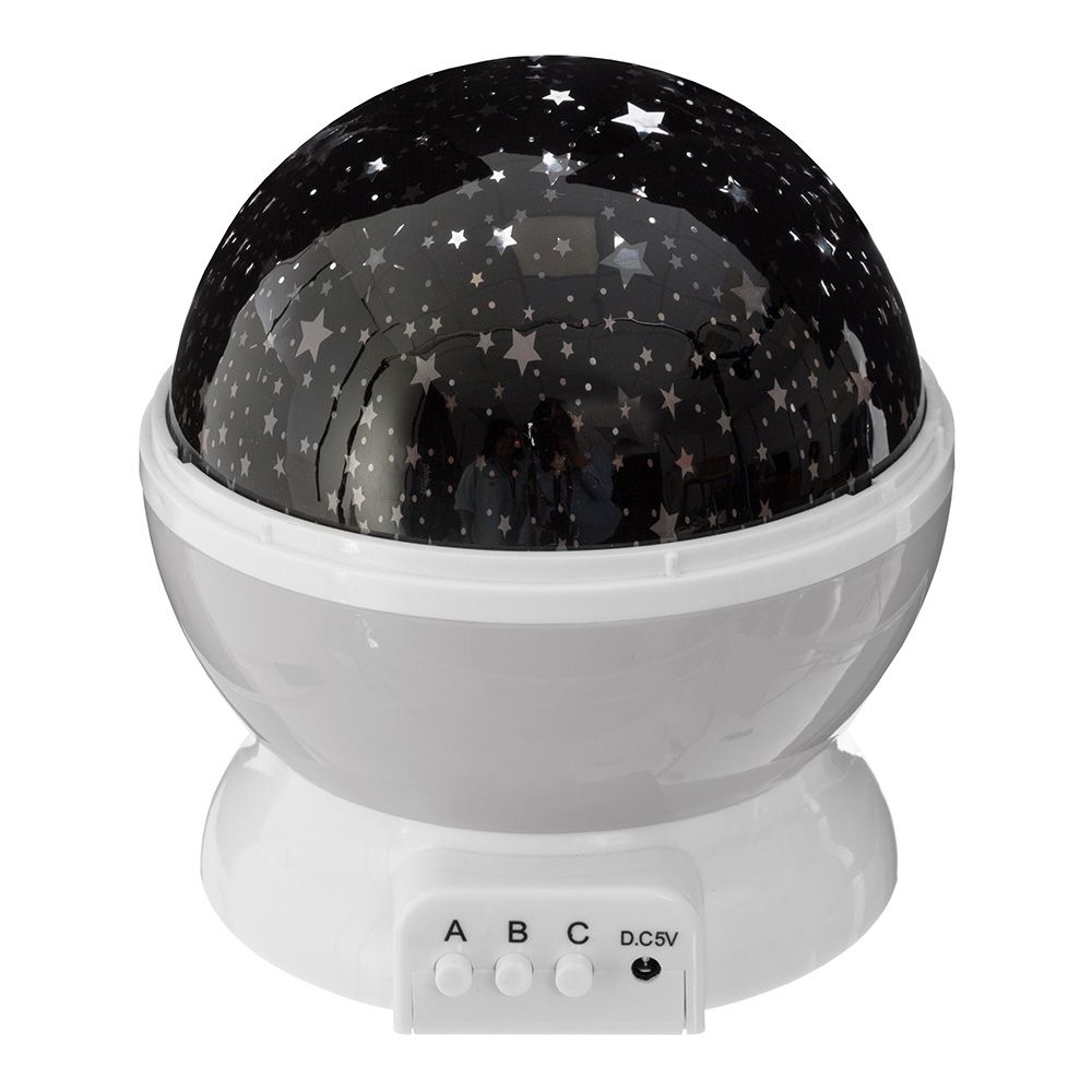 Luz de presença led decorativa projeção estrelas