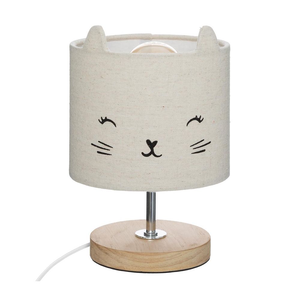 Candeeiro infantil de mesa "cat" e14 (lâmpada não incluída)